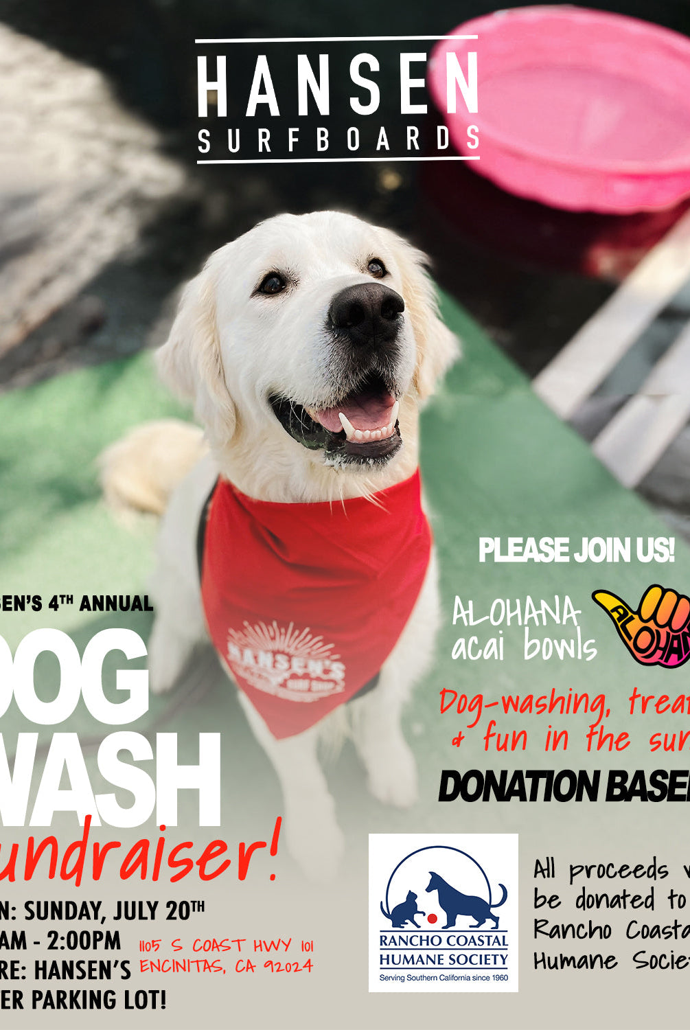 Join Us for Hansen's 4th Annual Dog Wash Fundraiser!