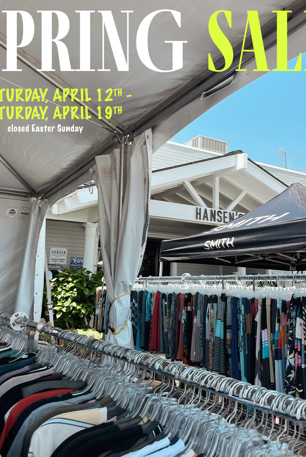 Hansen's Annual Spring Tent Sale 2025