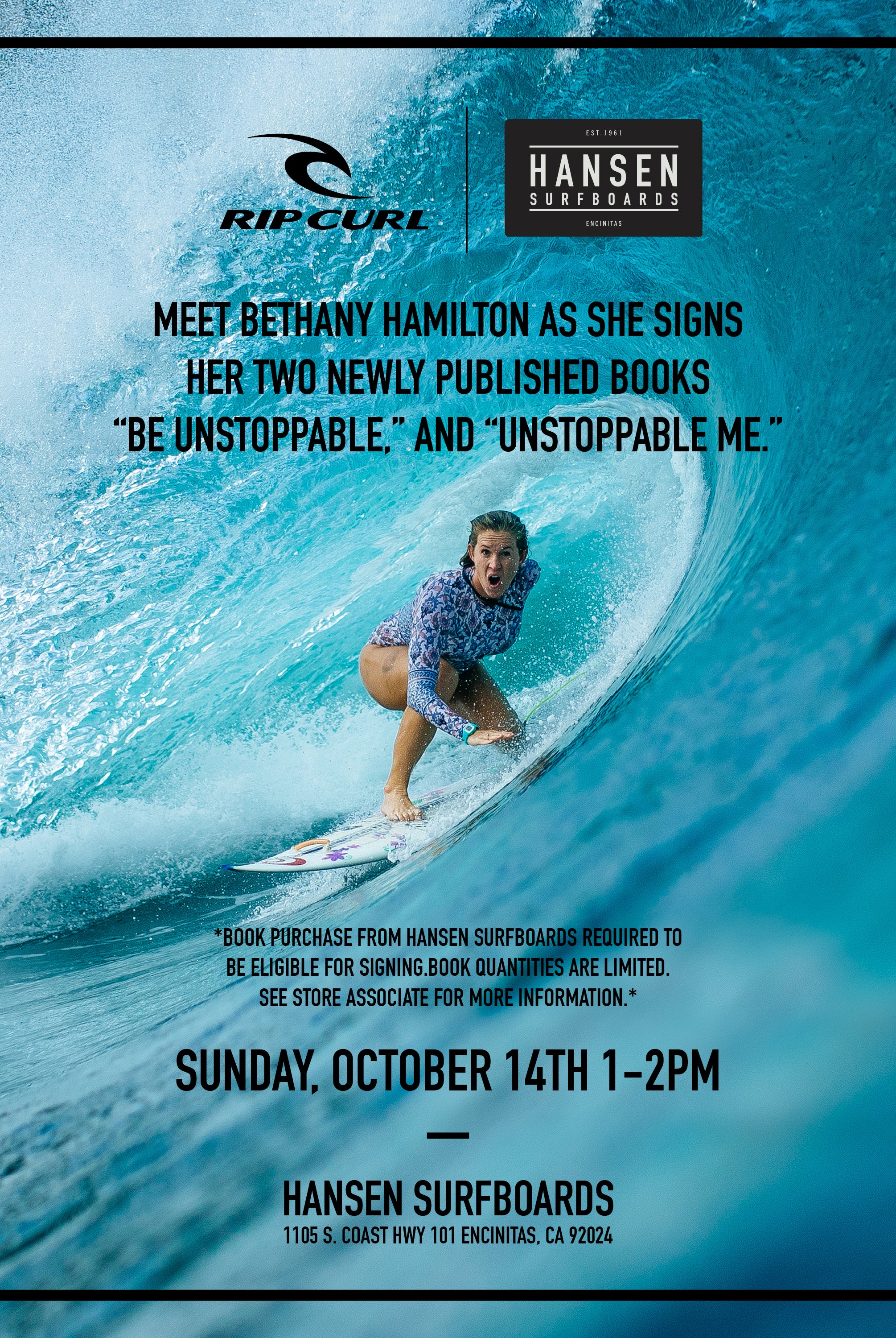 Bethany Hamilton Book Signing At Hansen's
