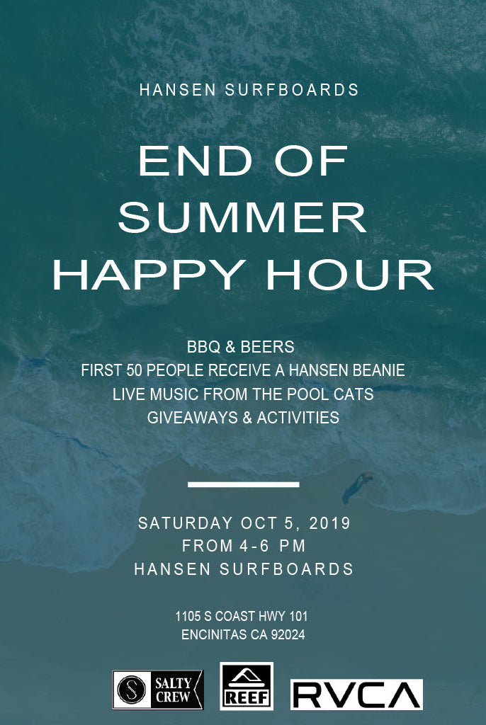 End Of Summer HAPPY HOUR
