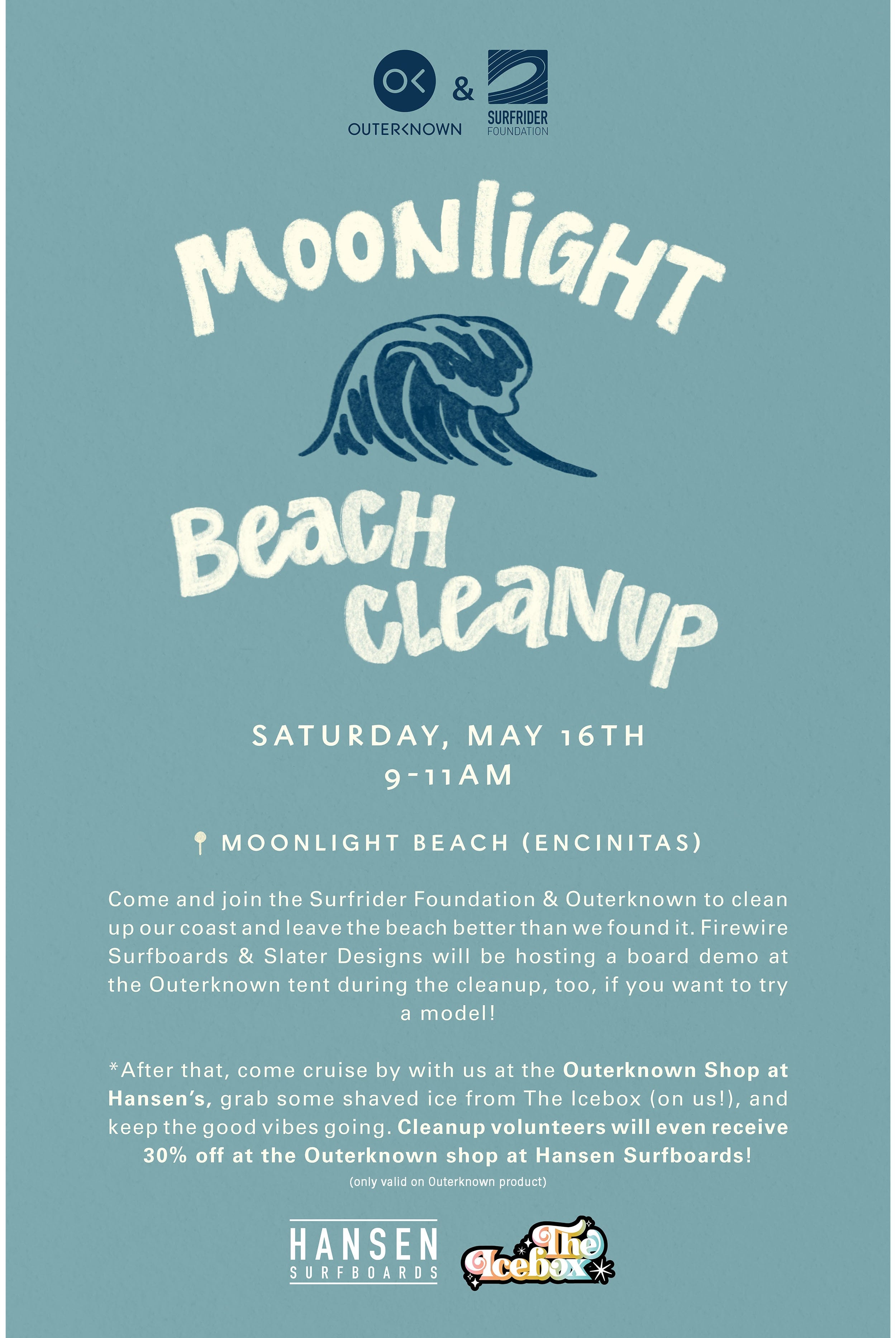 Outerknown x Surfrider Moonlight Beach Cleanup