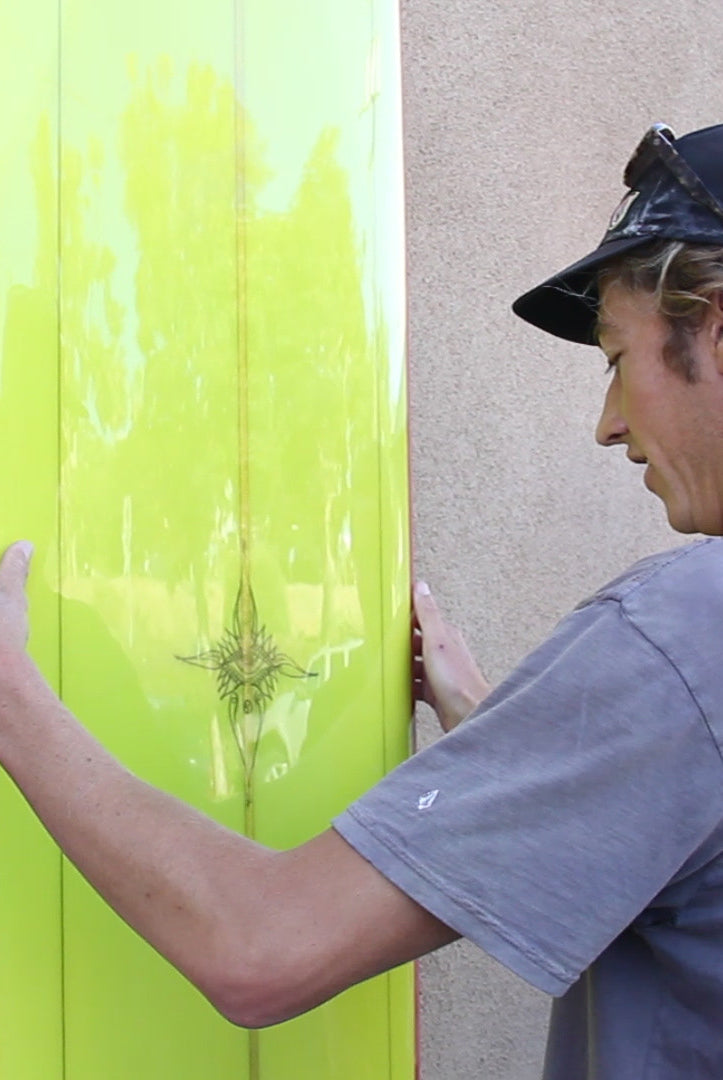 Ryan Burch Drops off some boards at Hansens