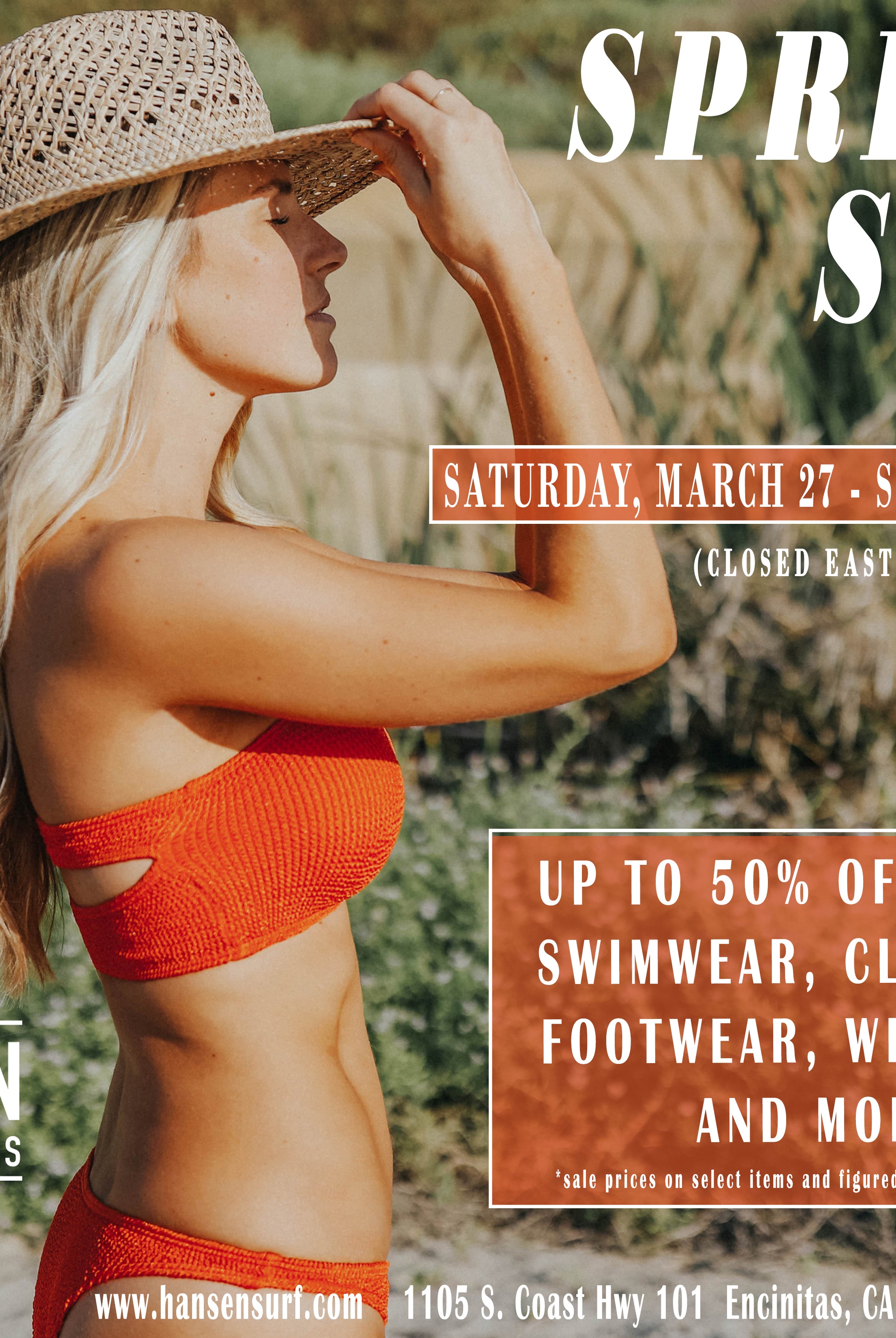 HANSEN'S SPRING SALE 2021