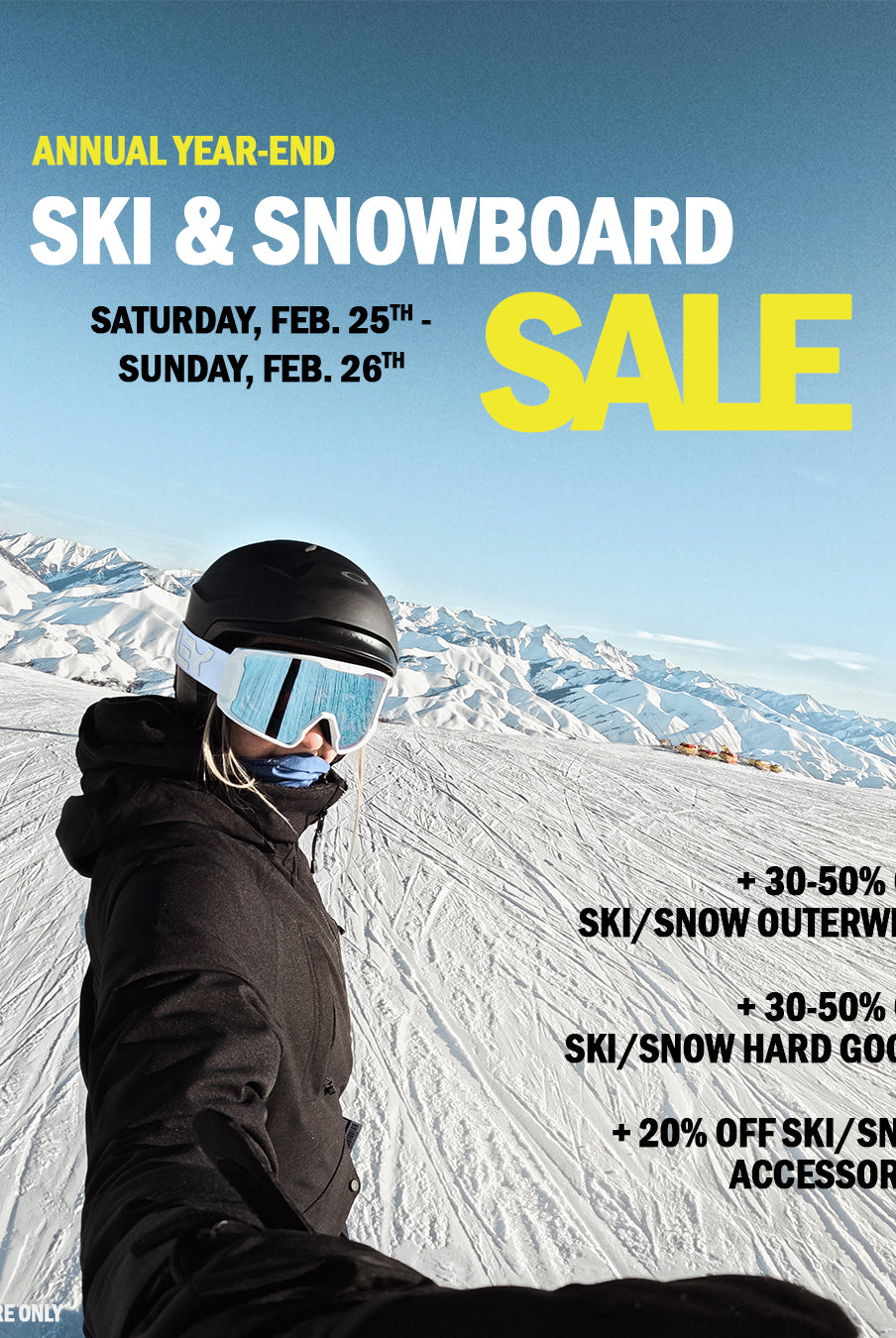Hansen's End of Season Ski & Snow Sale Starts Today!