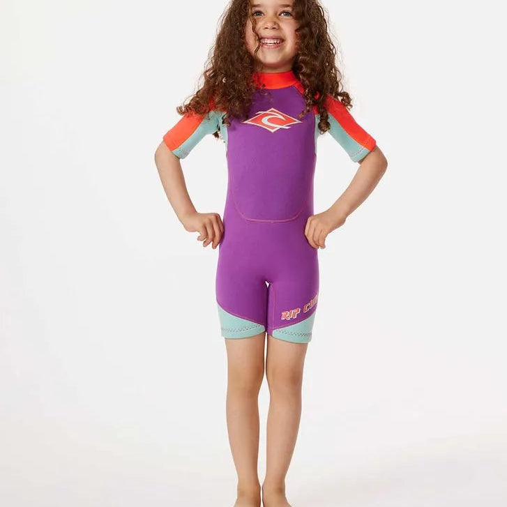 Rip Curl Kids Wetsuits Groms Omega Back Zip Springsuit