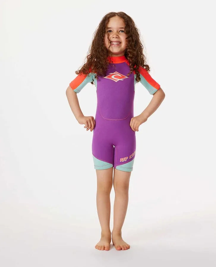 Rip Curl Kids Wetsuits Groms Omega Back Zip Springsuit