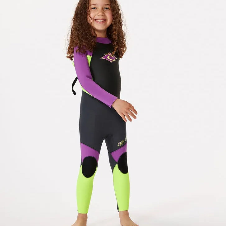 Rip Curl Kids Wetsuits Groms Omega 4/3 Back Zip Fullsuit