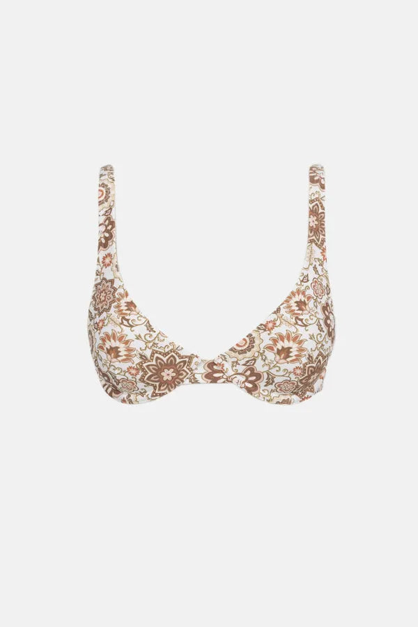 Rhythm Womens Bikini Top Raya Paisley Underwire