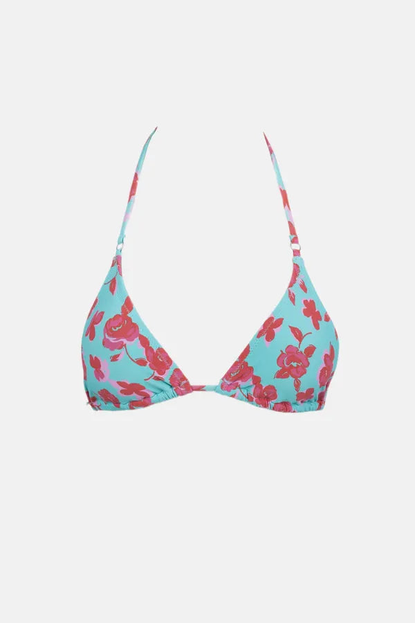 Rhythm Womens Bikini Top Inferna Floral Slide Tri