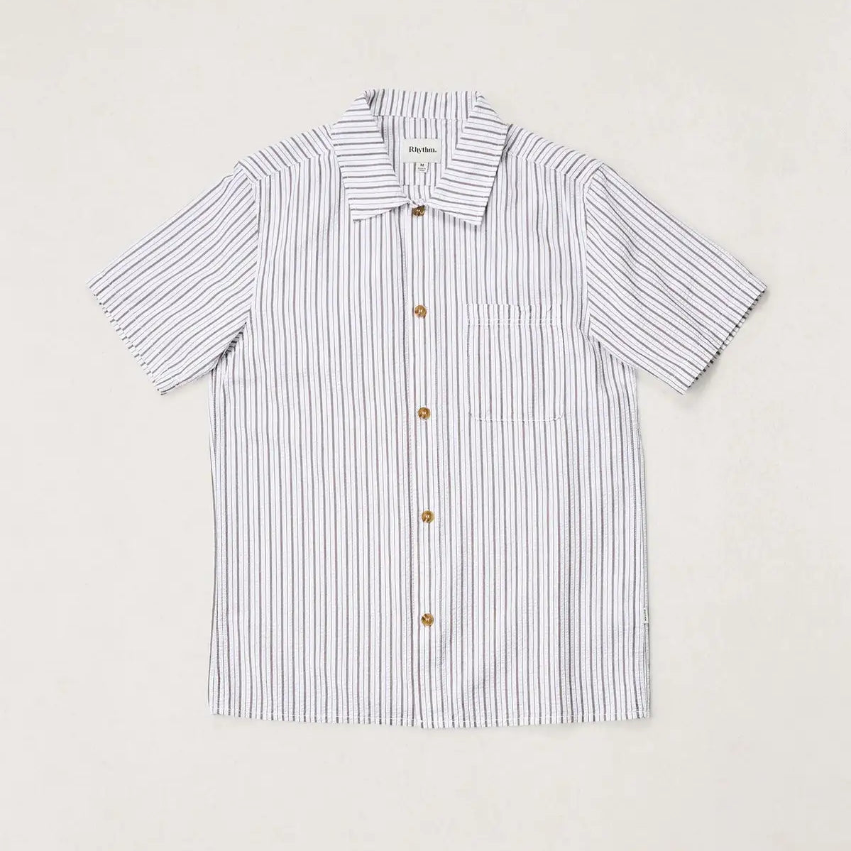Rhythm Mens Woven Seersucker Stripe