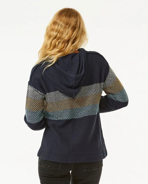 Rip Curl Womens Sweater Block Party Poncho Knit