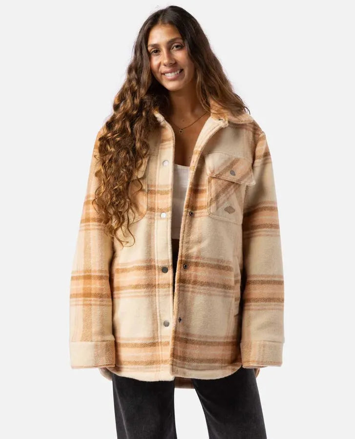 flannel rip curl logging jacket