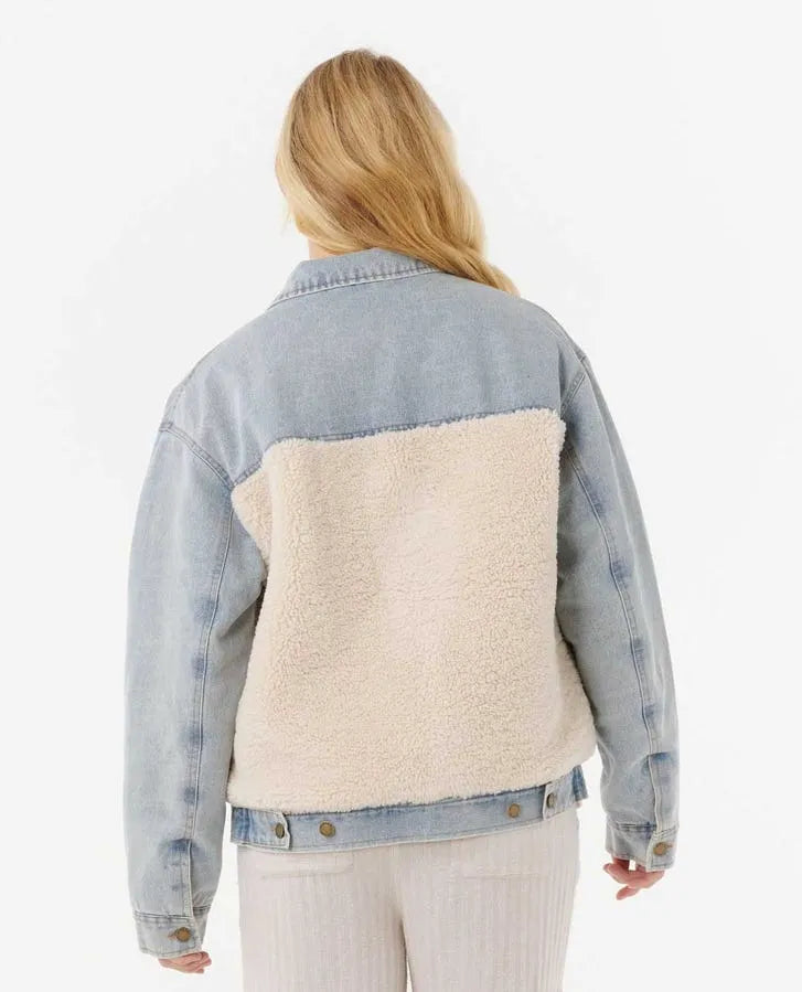 Rip Curl Womens Jacket Cruisin' Sherpa Denim
