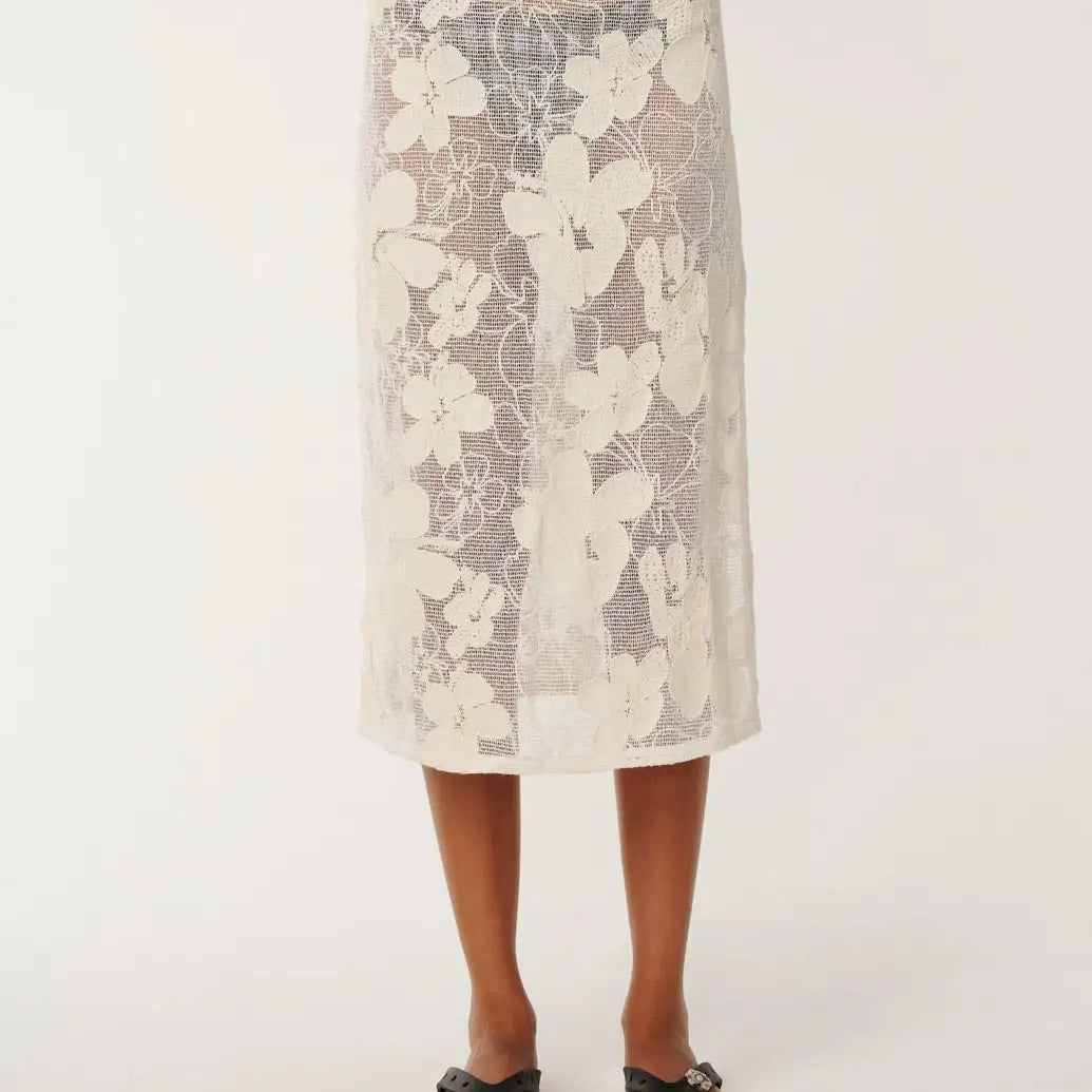Rip Curl Womens Skirt Paraiso Crochet Mesh Midi