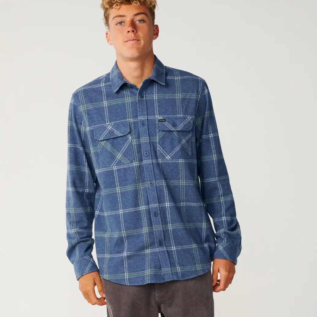 Rip Curl Mens Shirt Grid Long Sleeve
