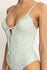 Rhythm Womens Swimsuit Sunburst Floral Tie Front One Piece