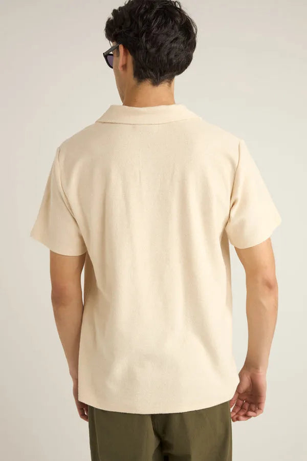 Rhythm Mens Knit Vintage Terry Polo