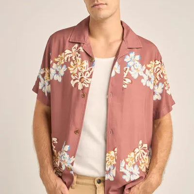 Rhythm Mens Woven Vacation Floral