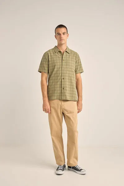 Rhythm Mens Woven Postcard Check