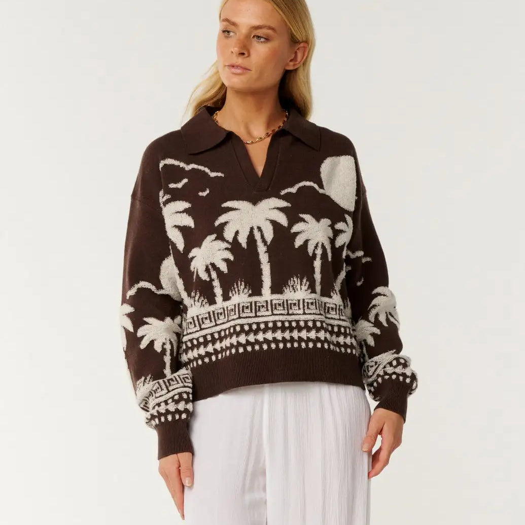Rip Curl Womens Sweater Paraiso Jacquard