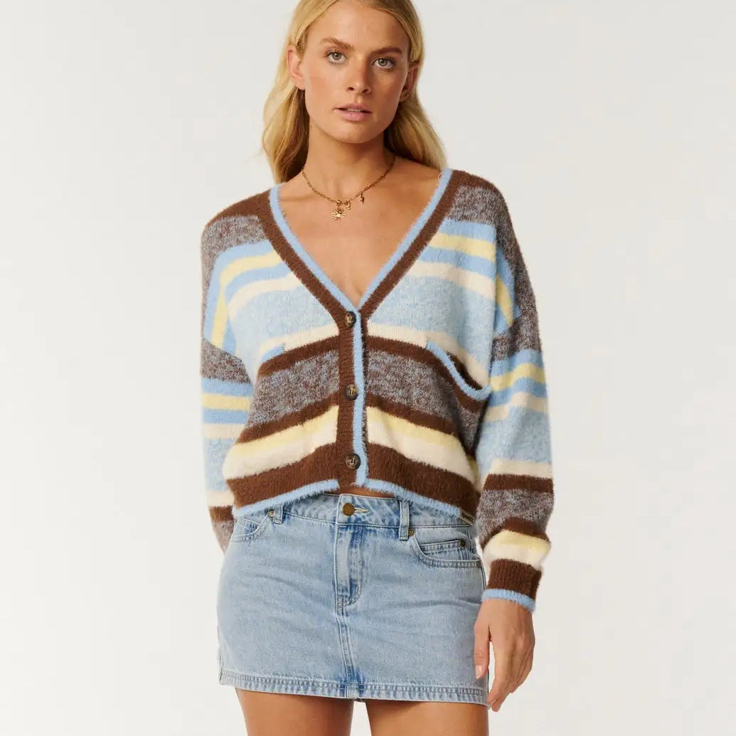 Rip Curl Womens Sweater Paraiso Stripe Cardigan