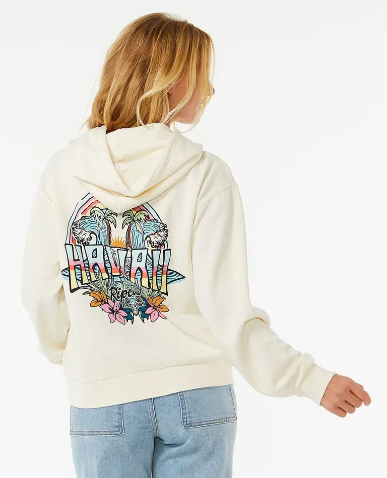 Rip Curl Womens Sweatshirt Block Party Relaxed Hood