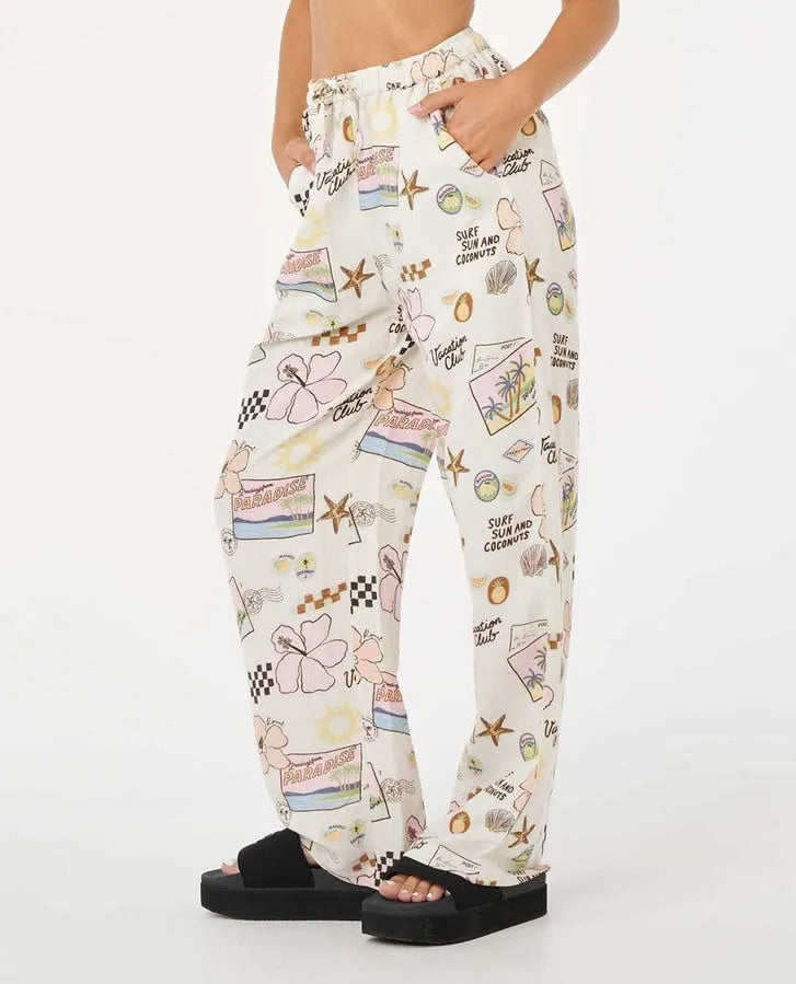 Rip Curl Womens Pants Sunset Luau Wide Leg