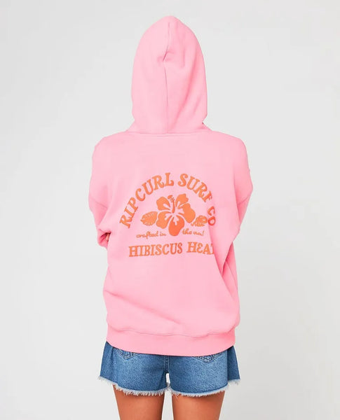 Rip Curl Womens Sweatshirt Hibiscus Heat Heritage Hood