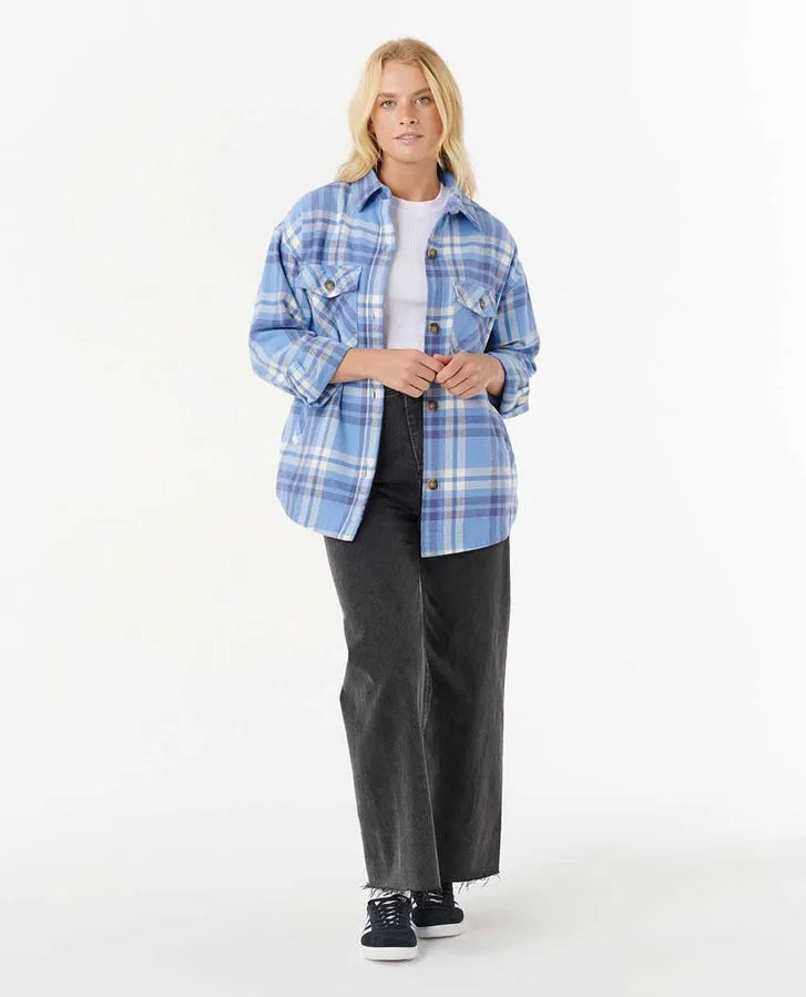 Rip Curl Womens Shirt Oceanic Long Sleeve Flannel