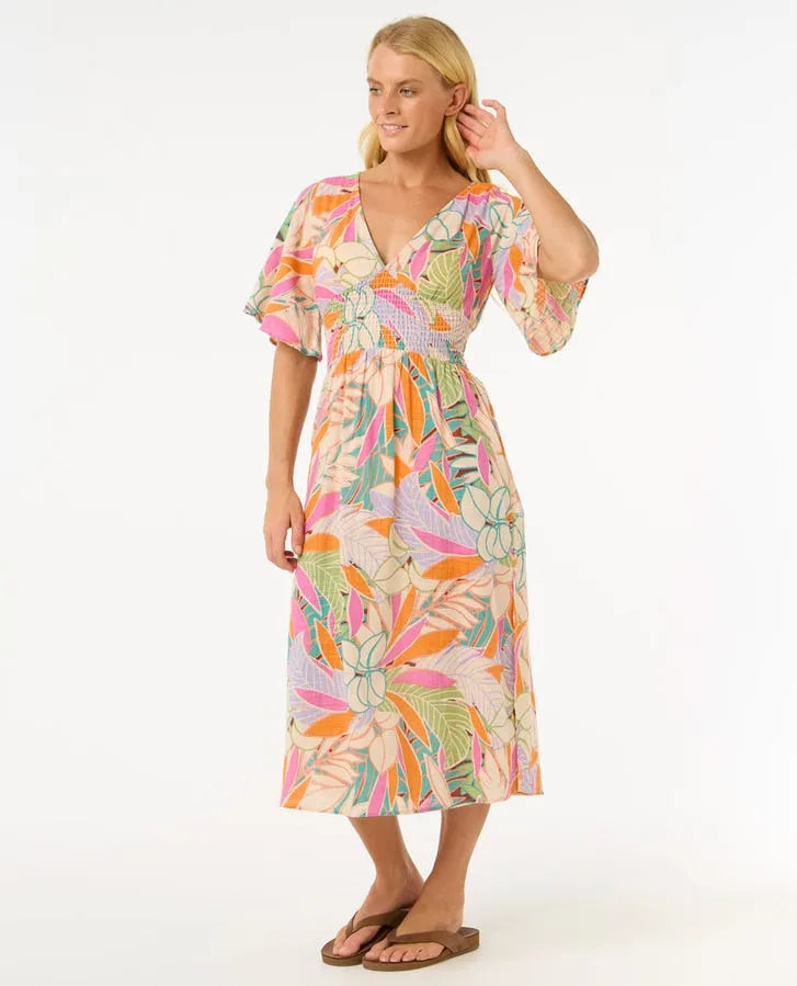 Rip Curl Womens Dress Cala Vadella Midi
