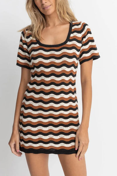 Rhythm Womens Dress Venice Knit Mini Rhythm Womens Dress Venice Knit Mini