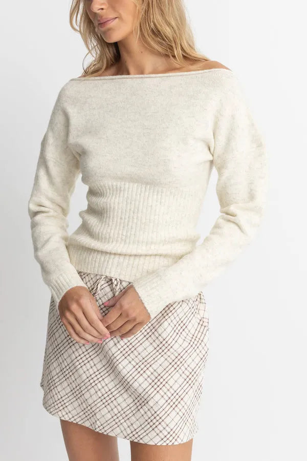 【新品】andmary Chloe knit skirt beige ANDMARY】Chloe knit skirt