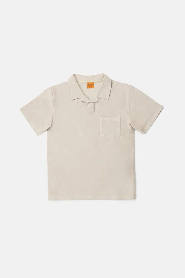Rhythm Mens Knit Vintage Terry Polo