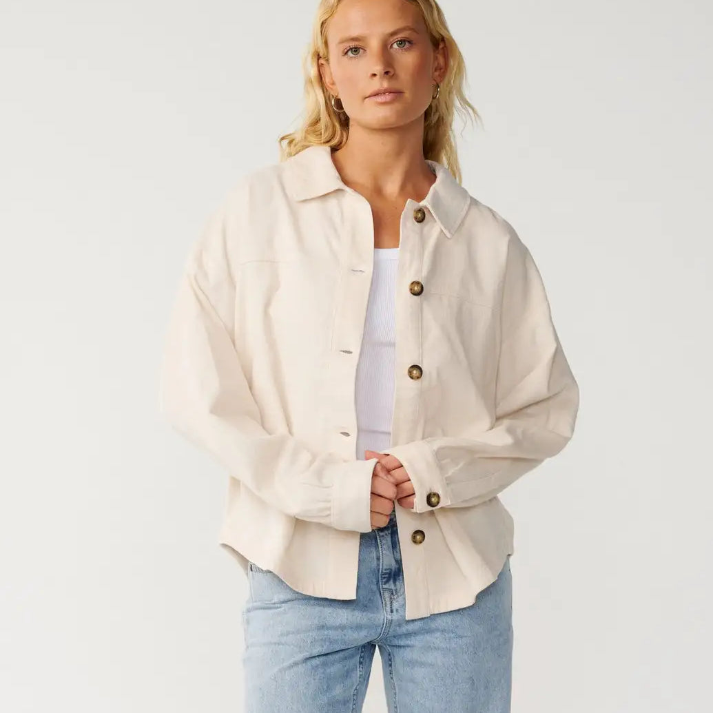 Rip Curl Womens Jacket Keepsakes Washed Cord Shirt