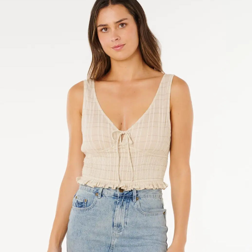 Rip Curl Womens Tank Top Paradise Check Top