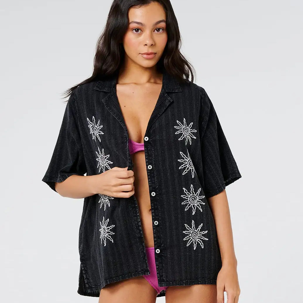 Rip Curl Womens Shirt Topanga Embroiderd