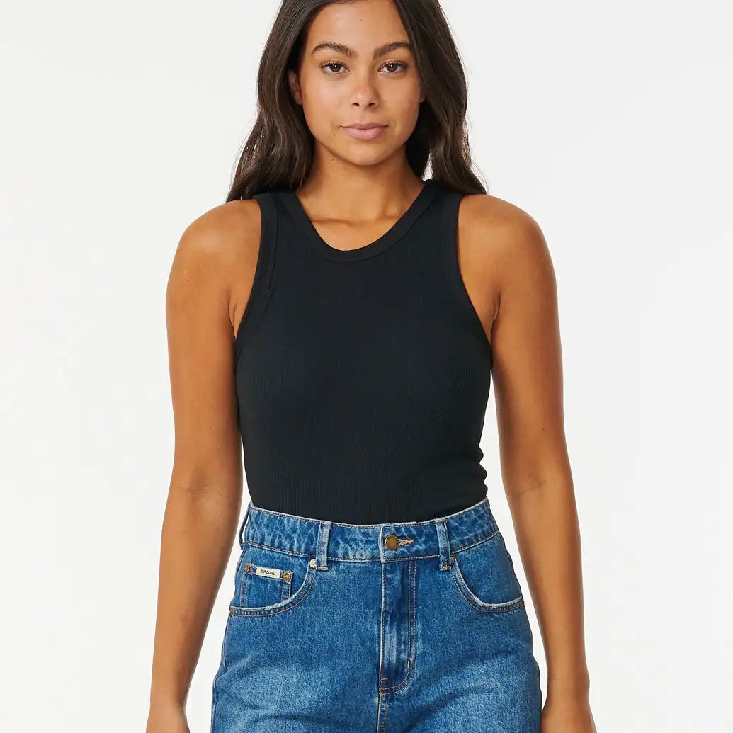 Rip Curl Womens Tank Top Classic Ribbed
