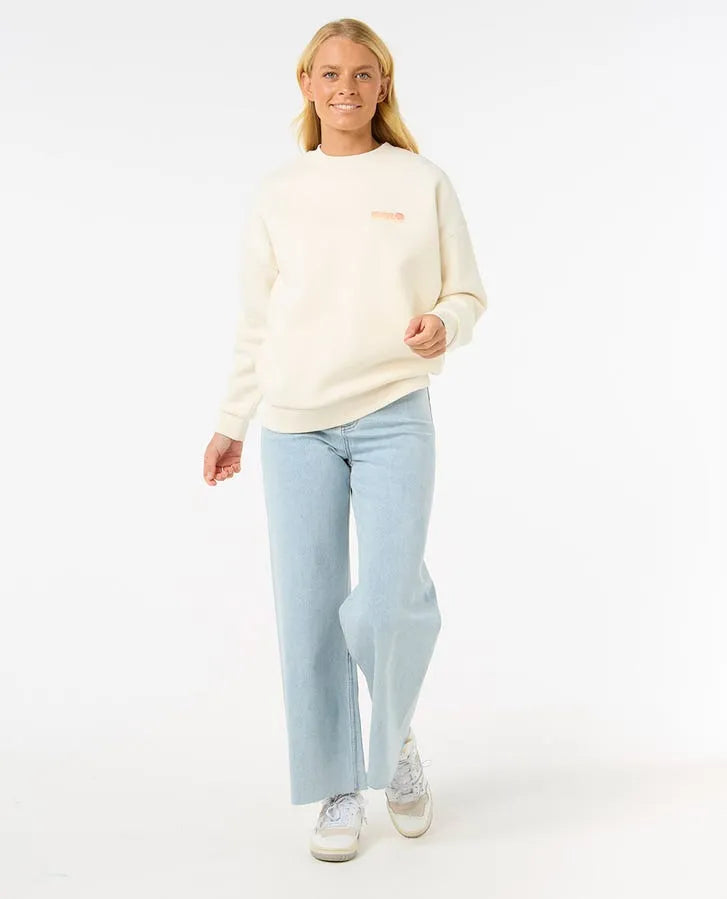 Rip Curl Womens Sweatshirt Ocean Tech Heritage Crew