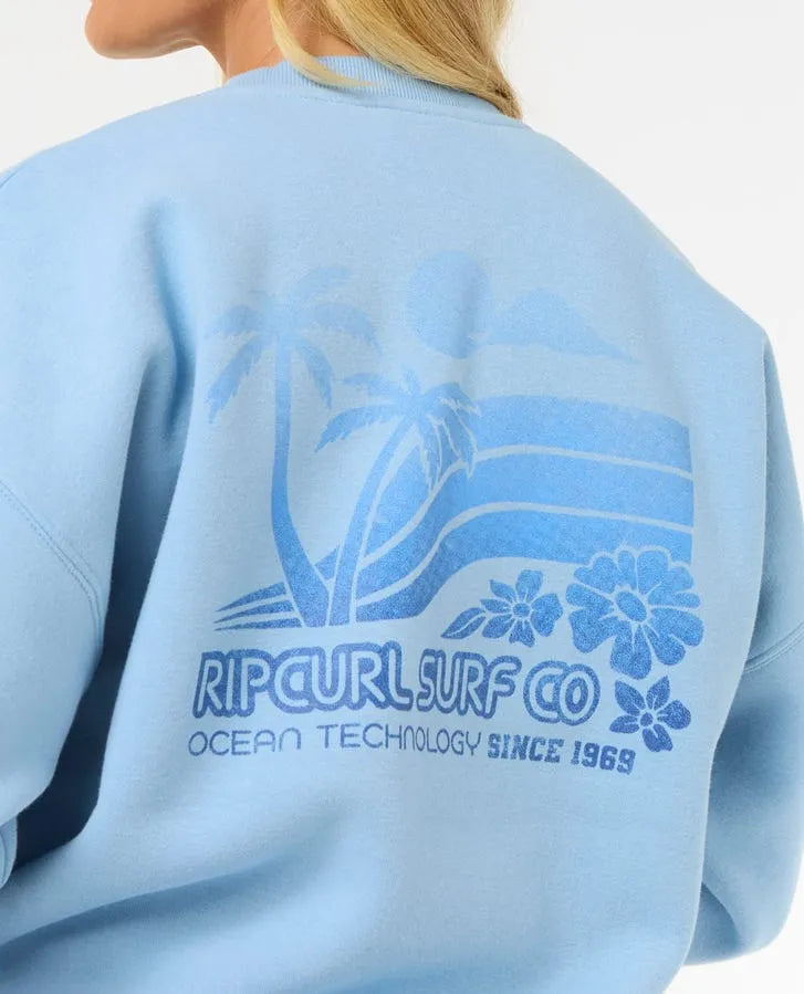 Rip Curl Womens Sweatshirt Ocean Tech Heritage Crew