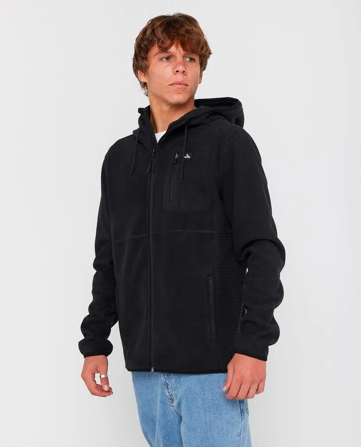 Rip Curl Mens Sweatshirt Departed Polar Fleece Zip Through Jacket