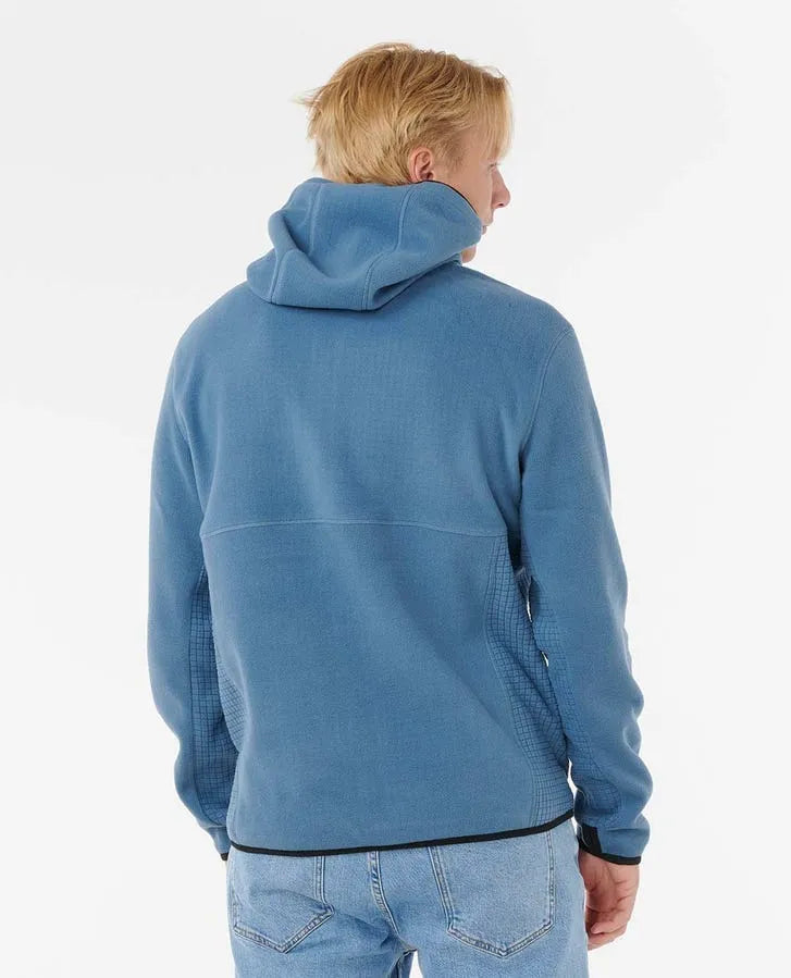 Rip Curl Mens Sweatshirt Departed Polar Fleece Zip Through Jacket