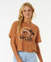 Rip Curl Womens Shirt Rainbow Waves Crop