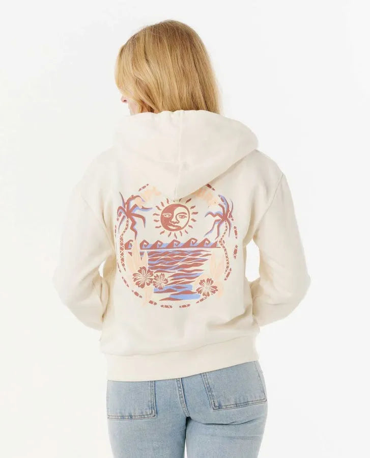 Rip Curl Womens Sweatshirt Summer Zip Through Hood