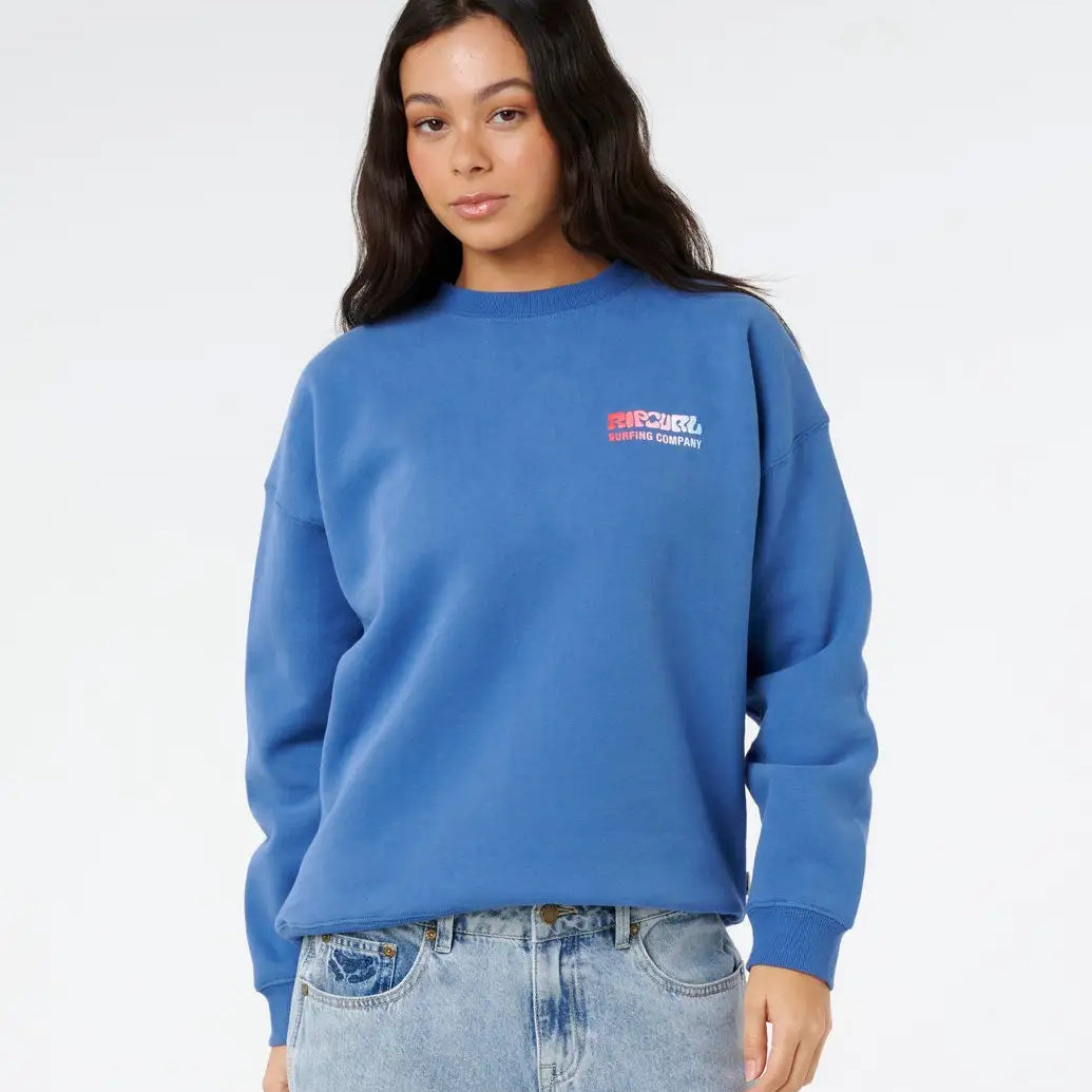 Rip Curl Womens Sweatshirt Surf Puff Heritage Crew