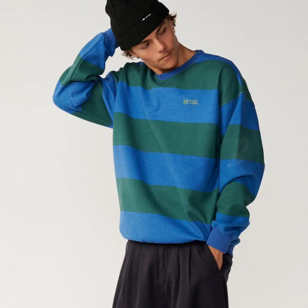 Rip Curl Mens Sweatshirt Disorder Stripe Crew