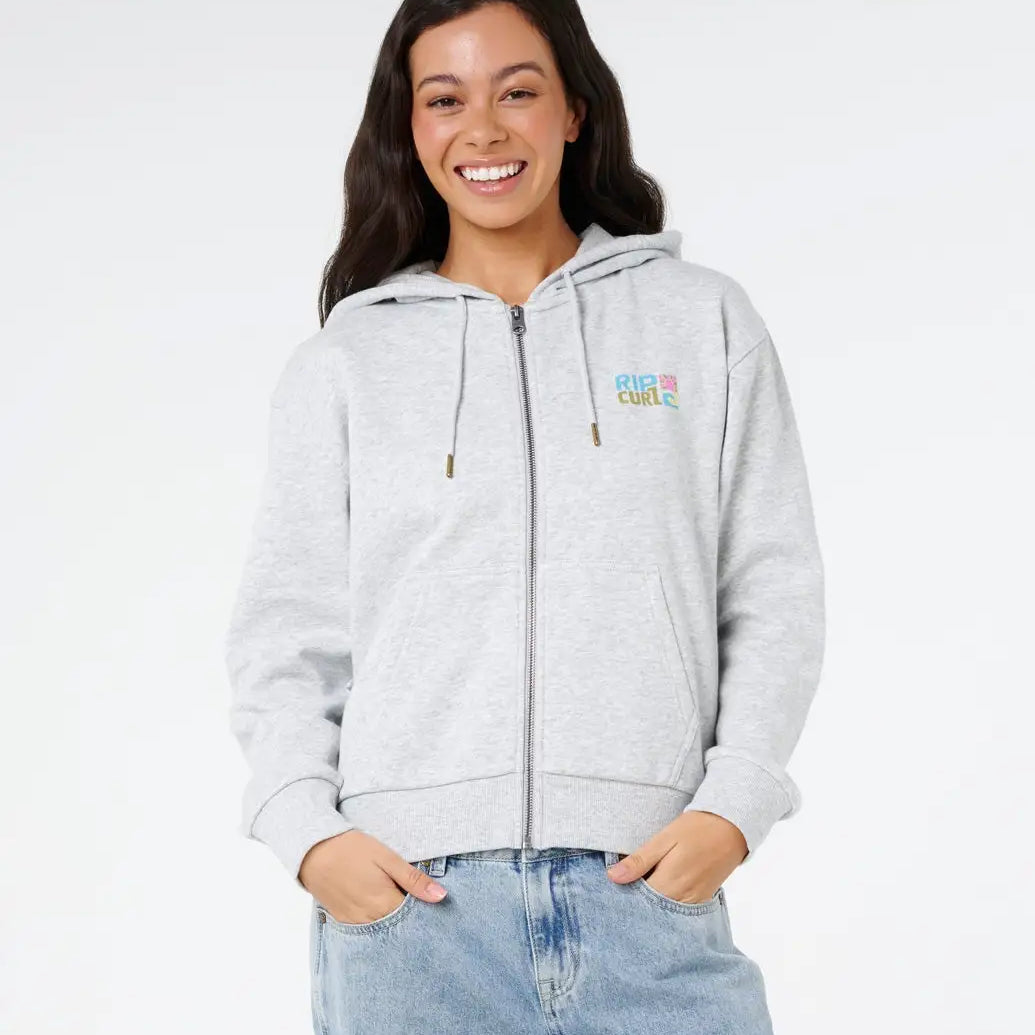 Rip Curl Womens Sweatshirt Catalina Island Relaxed Zip Through