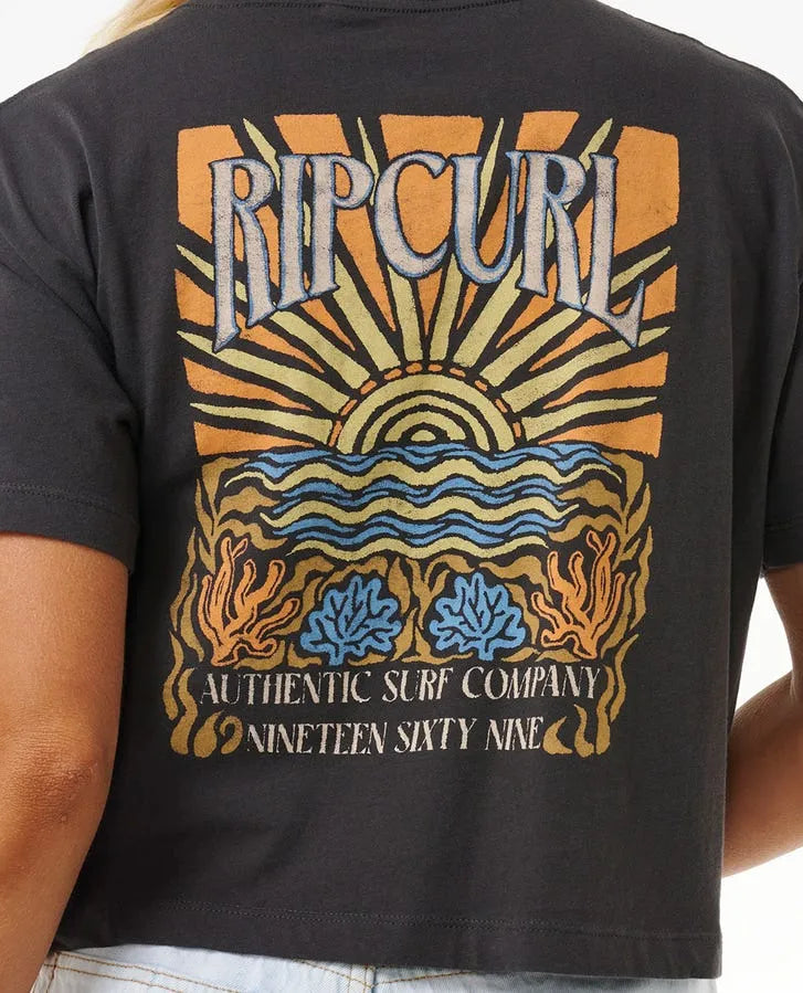 Rip Curl Womens Shirt Coral Sands Crop