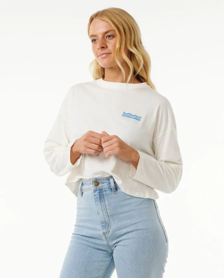 Rip Curl Womens Shirt Cut Laps Long Sleeve