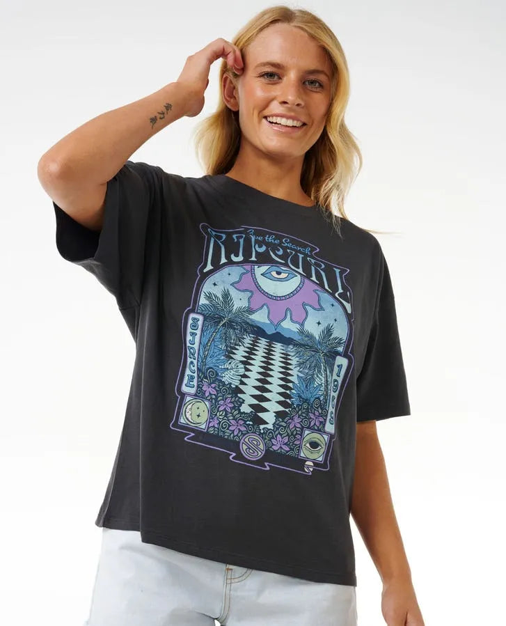 Rip Curl Womens Shirt Slow Down Heritage Tee