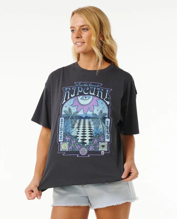Rip Curl Womens Shirt Slow Down Heritage Tee